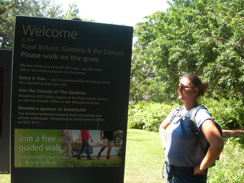 On the grass, people!