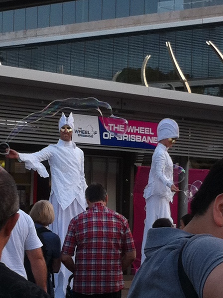 Bellenblazers op stelten